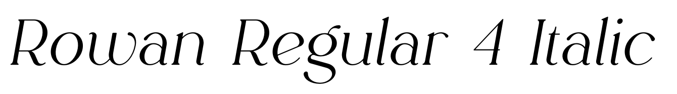 Rowan Regular 4 Italic